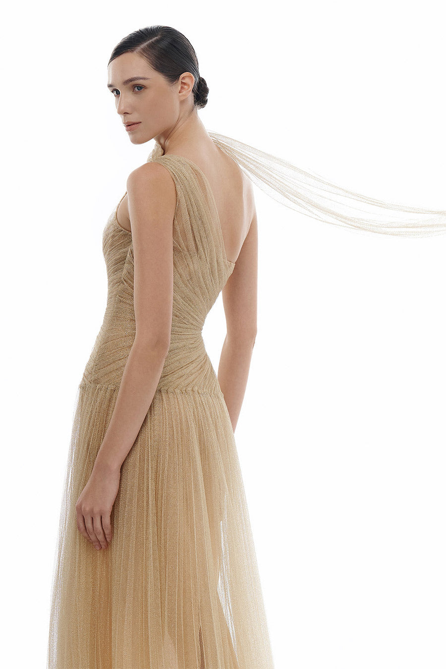 Draped Midi Dress 11