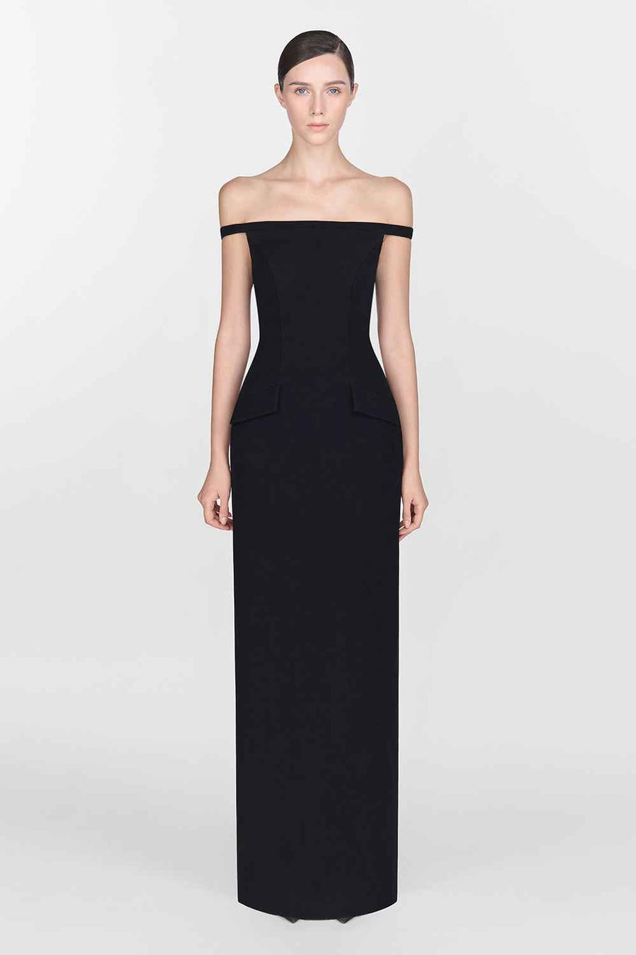 Black Pearl Beaded Maxi Dress