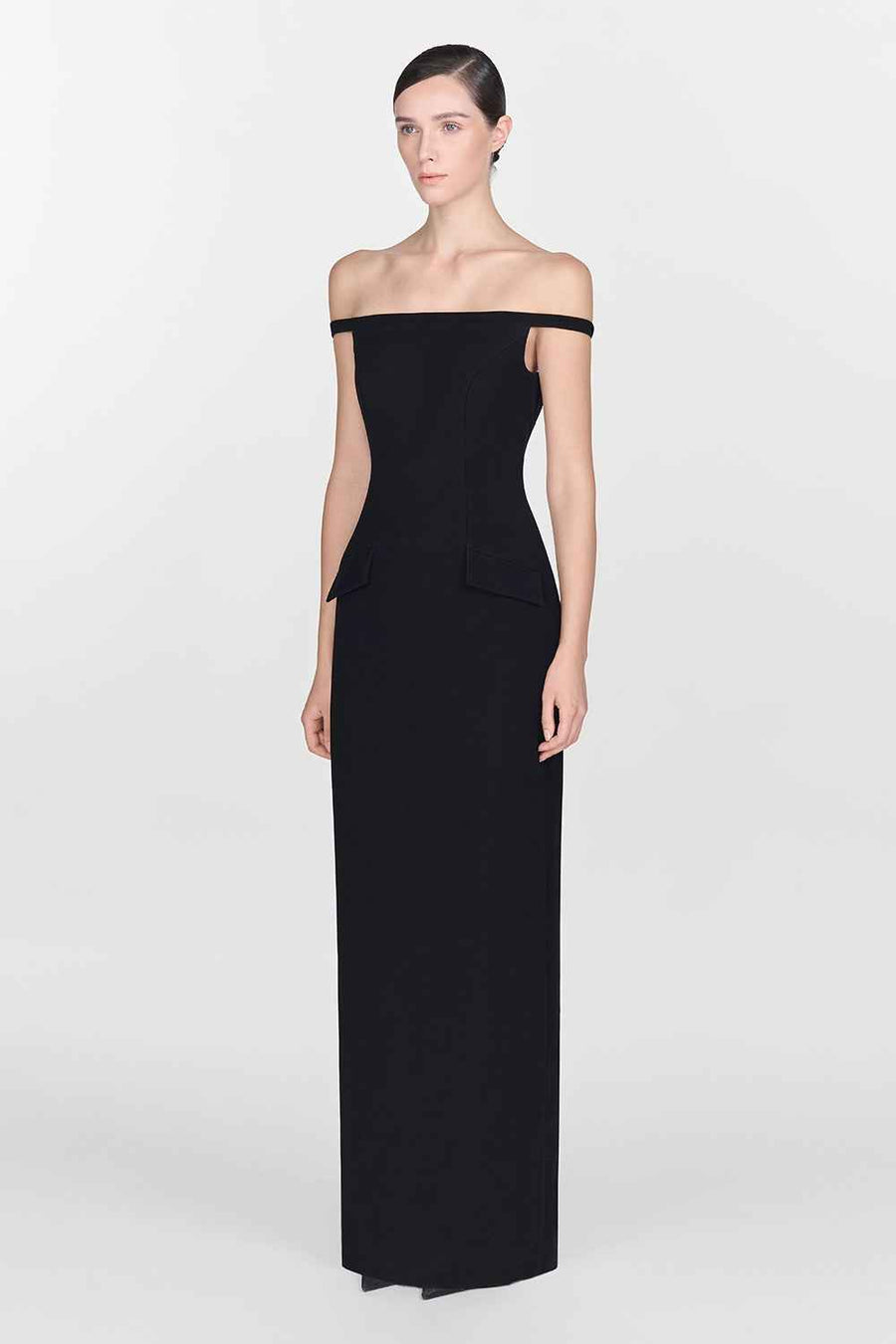 Black Pearl Beaded Maxi Dress