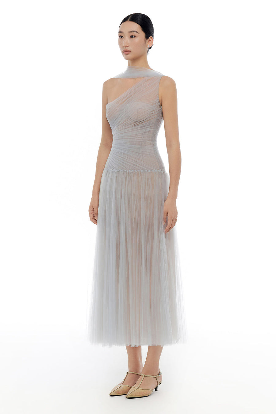 Draped Midi Dress 23