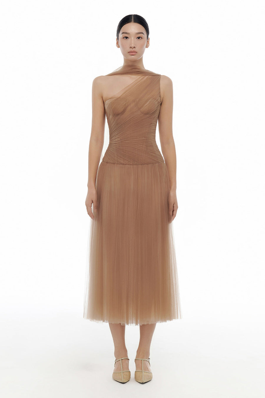 Draped Midi Dress 27