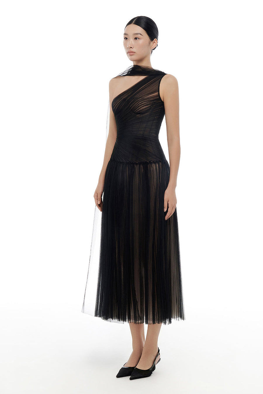 Draped Midi Dress 44