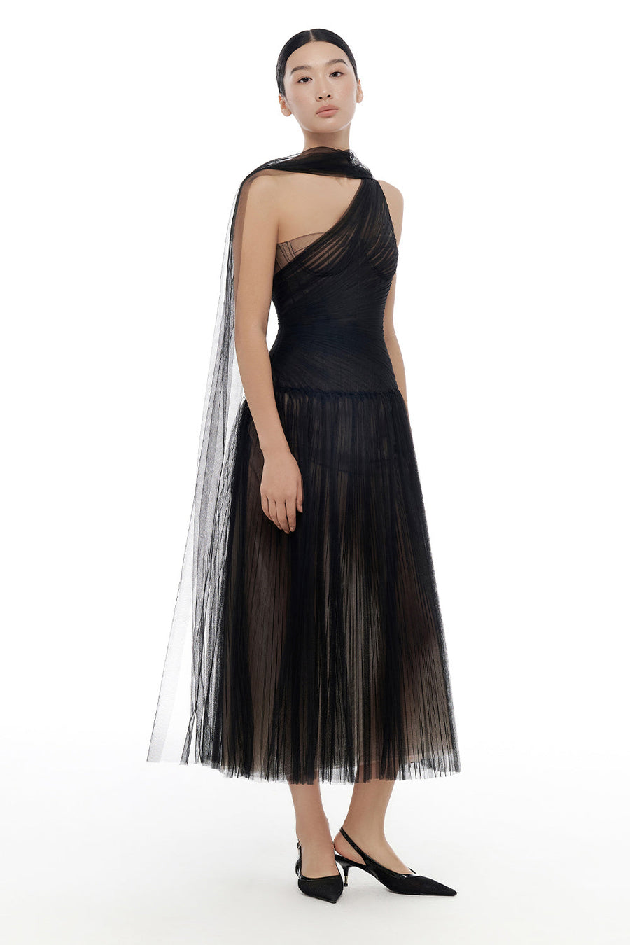 Draped Midi Dress 46