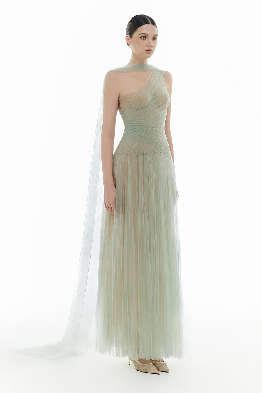 Draped Maxi Dress 17