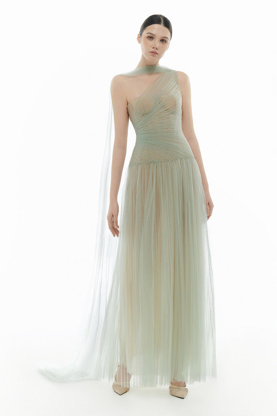 Draped Maxi Dress 11