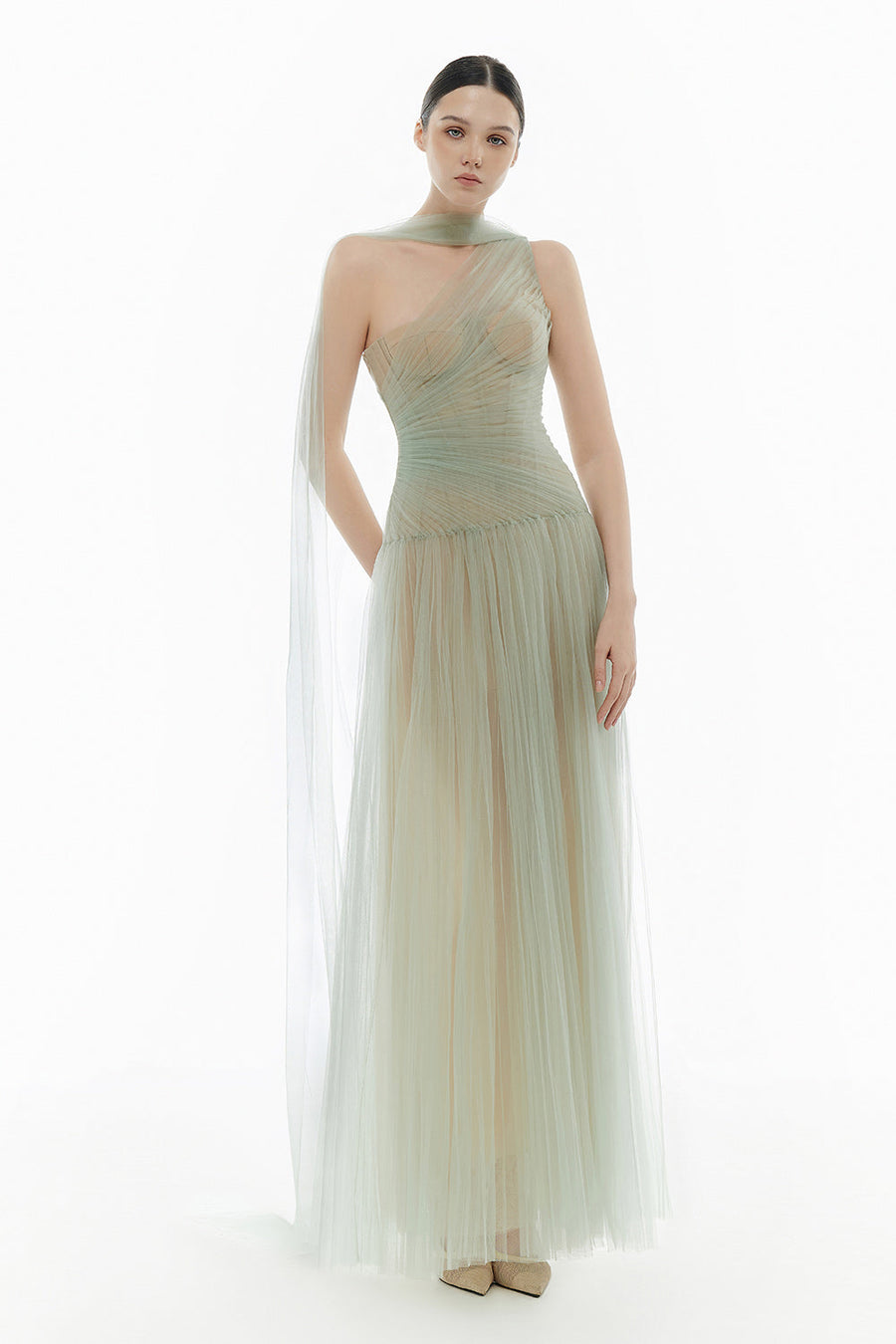 Draped Maxi Dress 12
