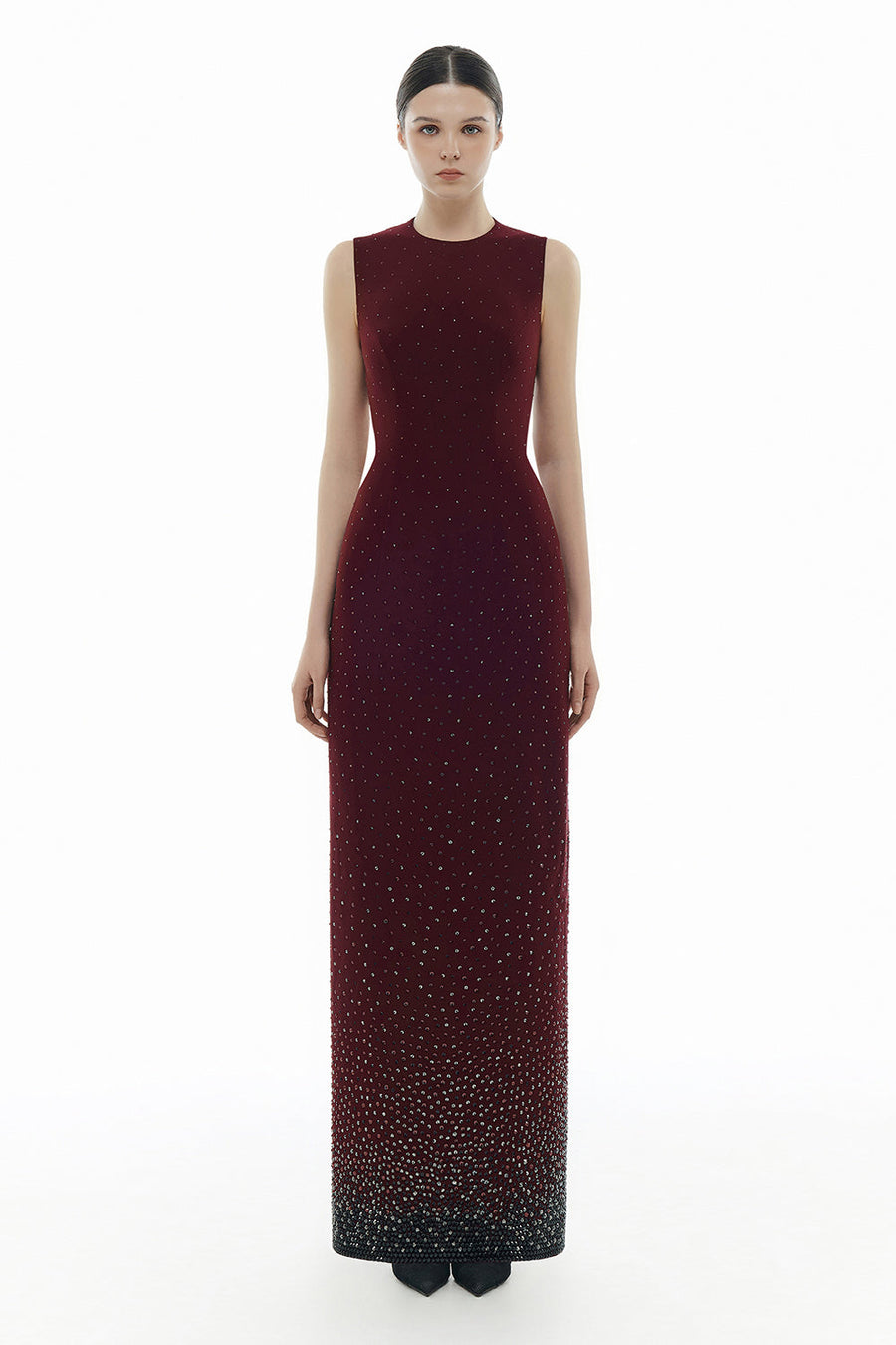 Crystal Beaded Maxi Dress 12