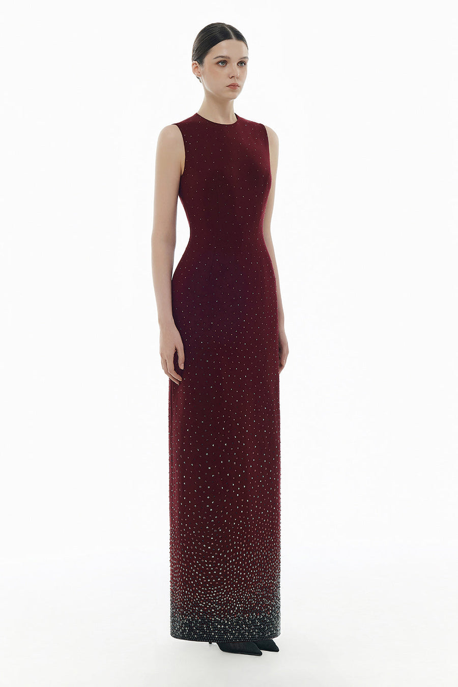 Crystal Beaded Maxi Dress 13