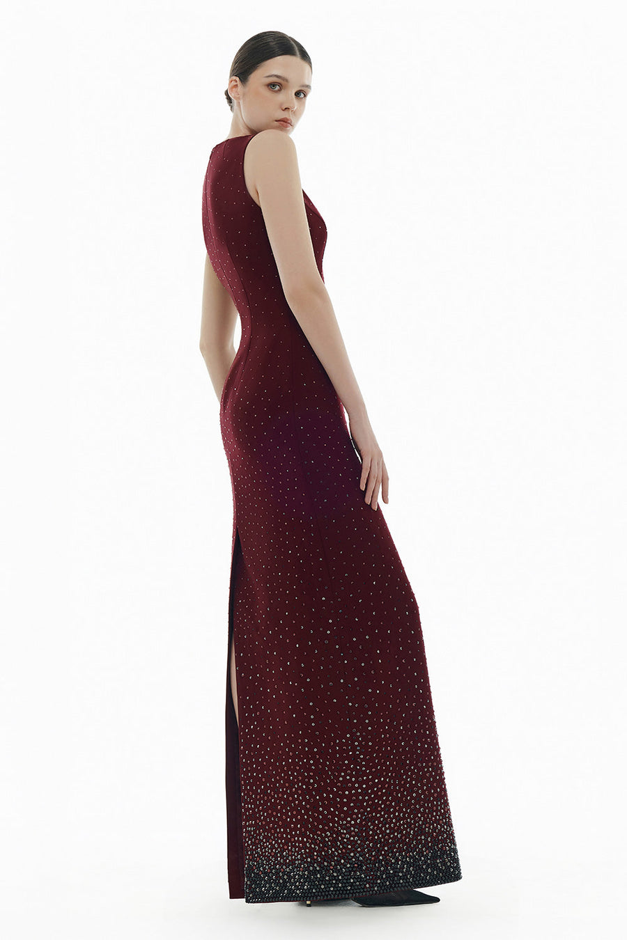 Crystal Beaded Maxi Dress 11