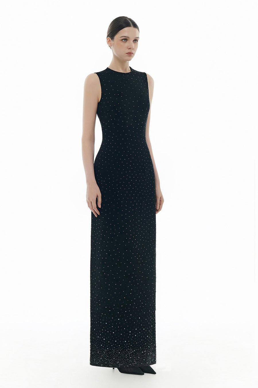 Crystal Beaded Maxi Dress 4