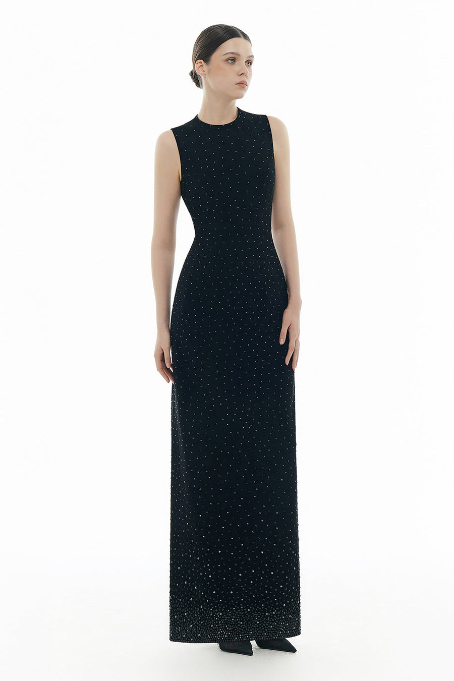 Crystal Beaded Maxi Dress 6