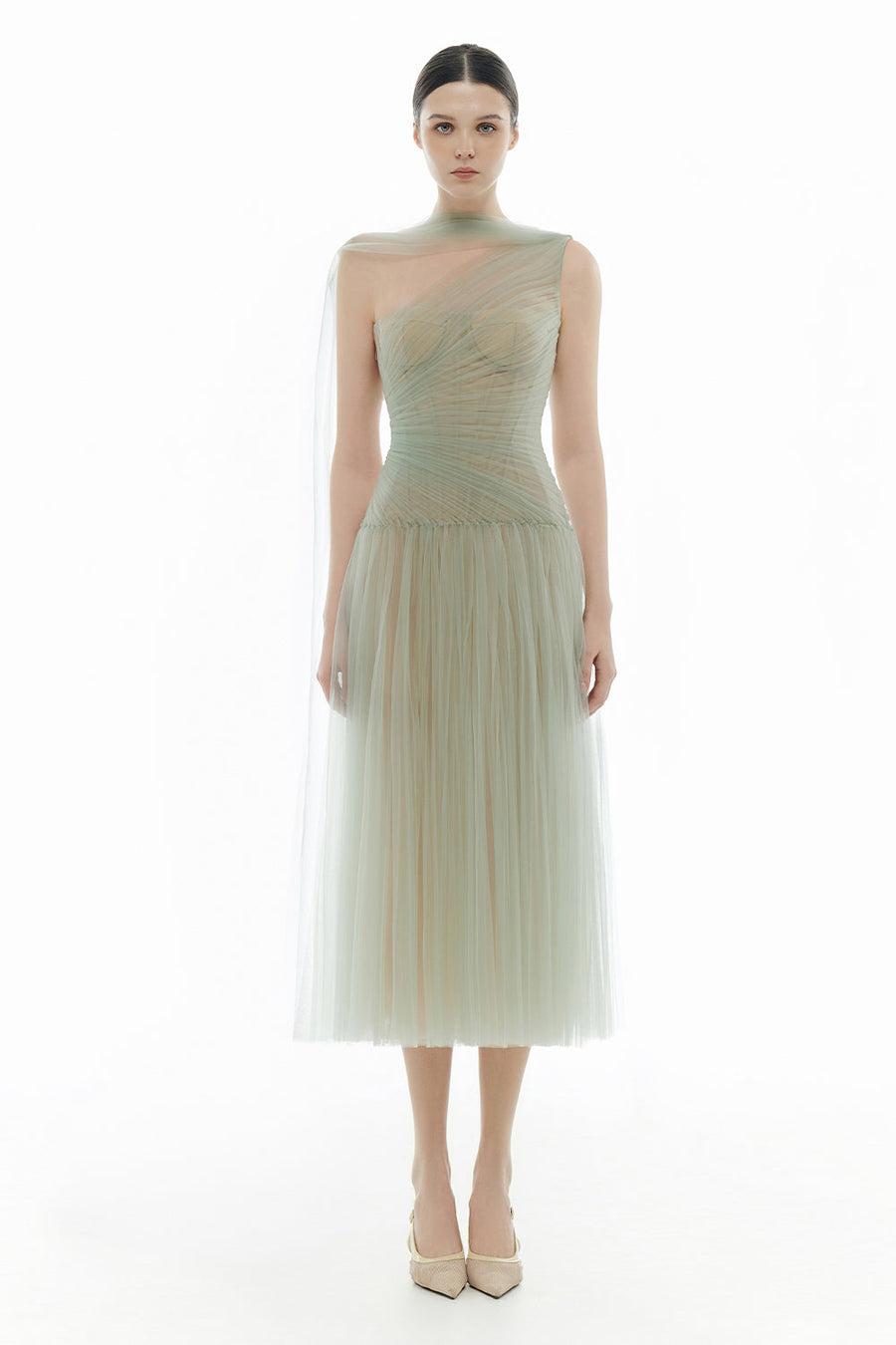 Draped Midi Dress 33