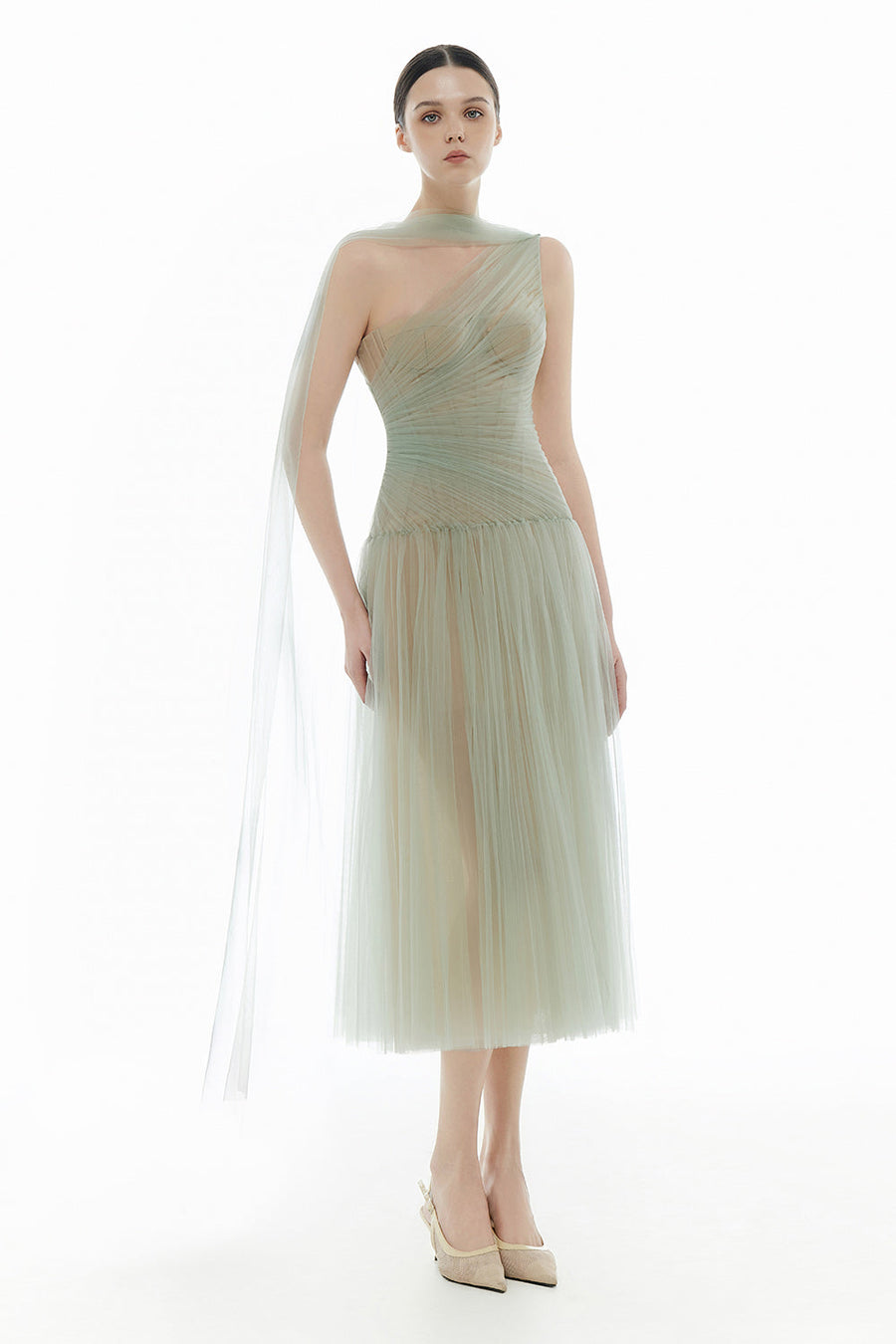 Draped Midi Dress 37