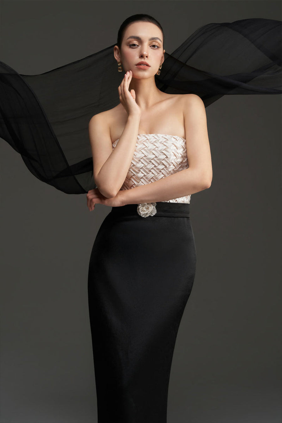 Morgan Scarf Crochet Maxi Dress 2