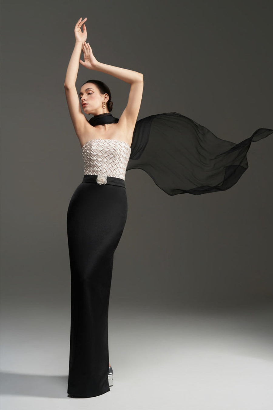 Morgan Scarf Crochet Maxi Dress 14