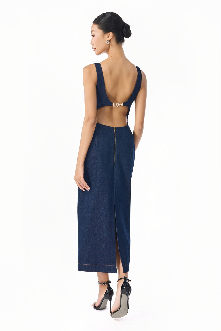 Vela Scoop Neck Midi Dress 6