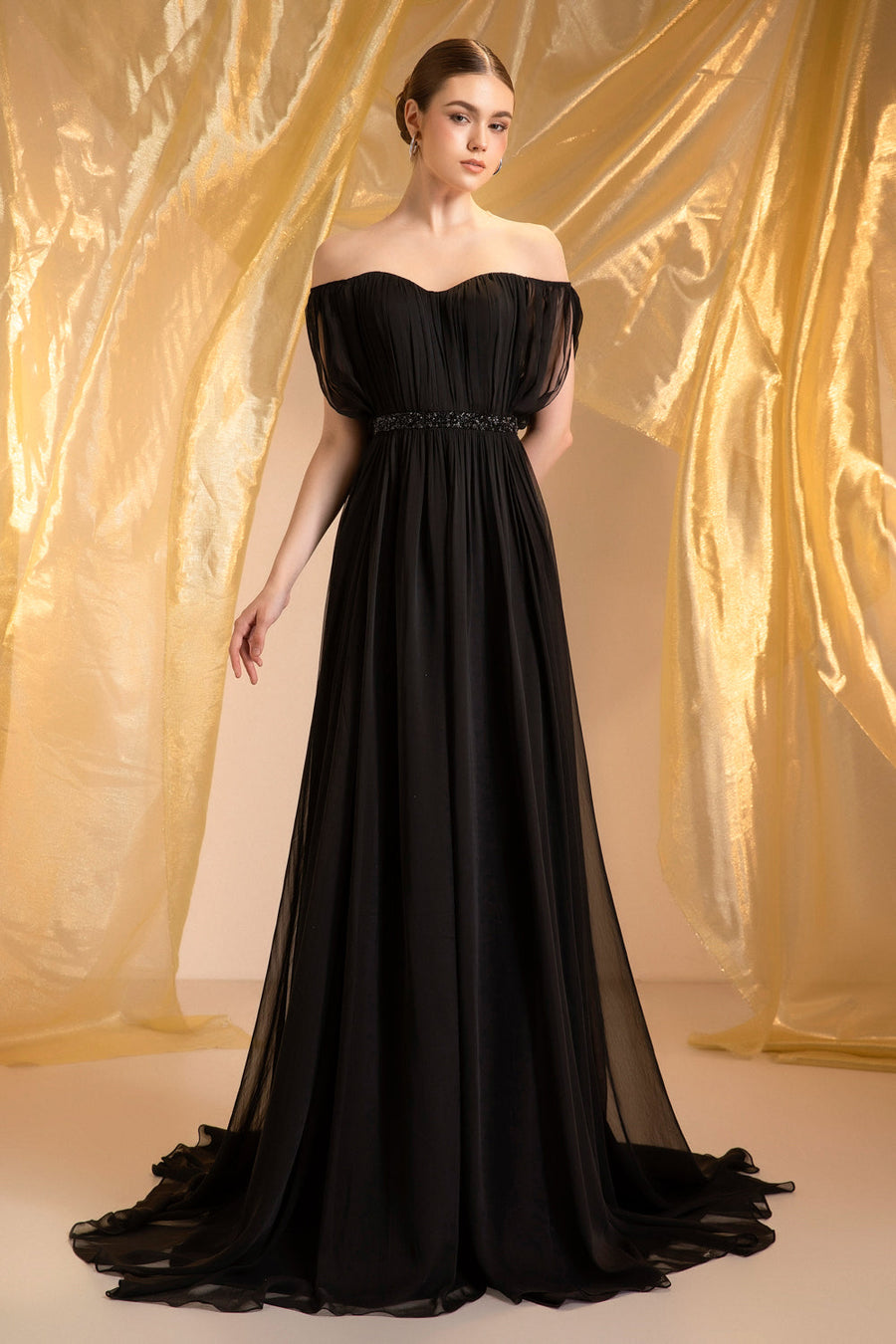 Muse Illusion Gathering Maxi Dress 5