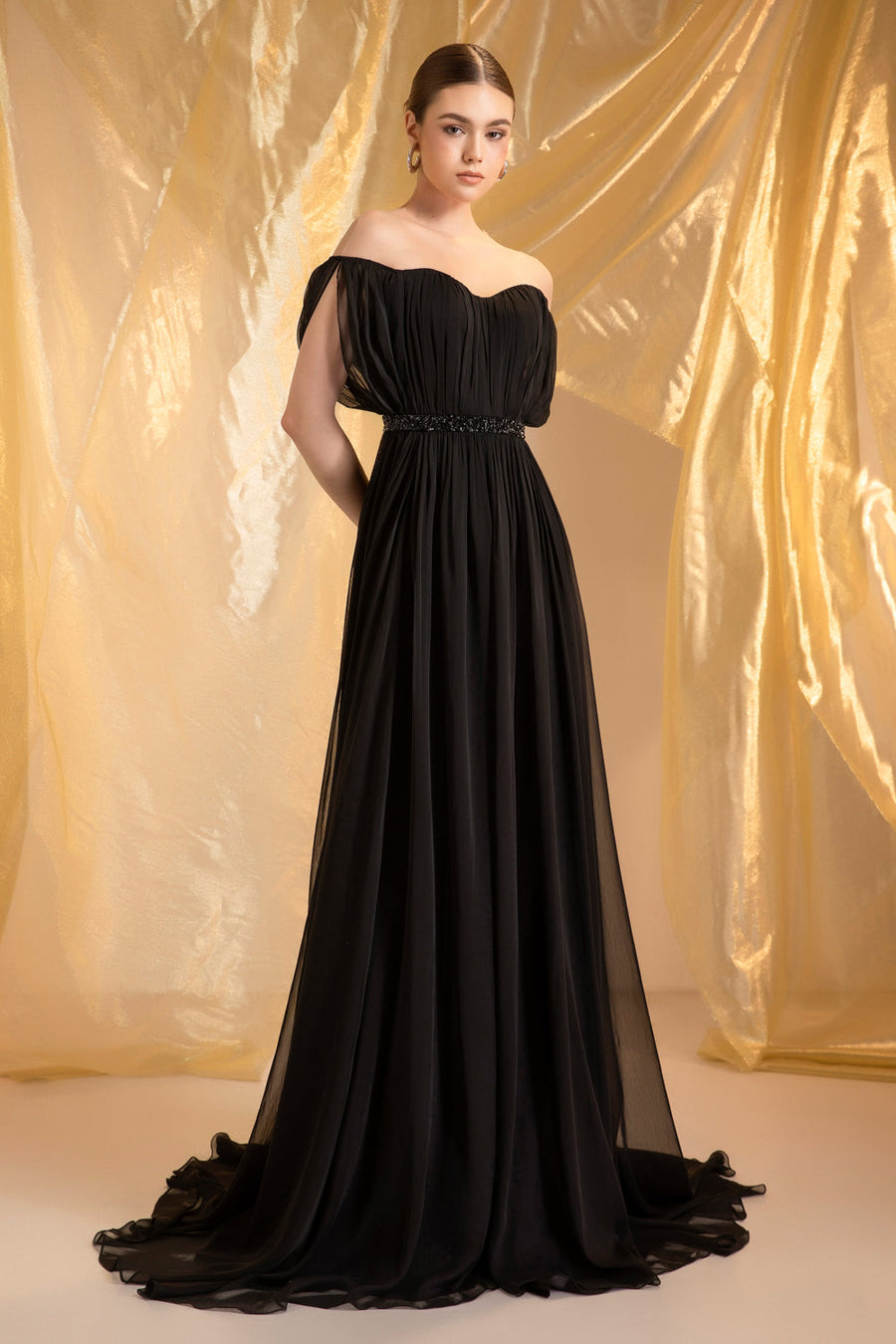 Muse Illusion Gathering Maxi Dress 4