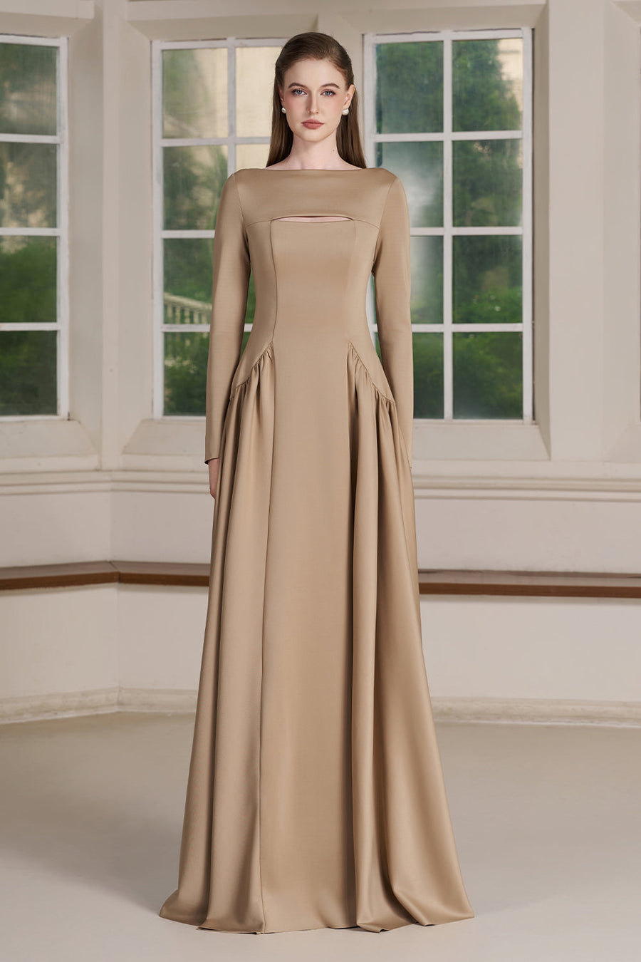 Neo Boat Neck Maxi Dress 2