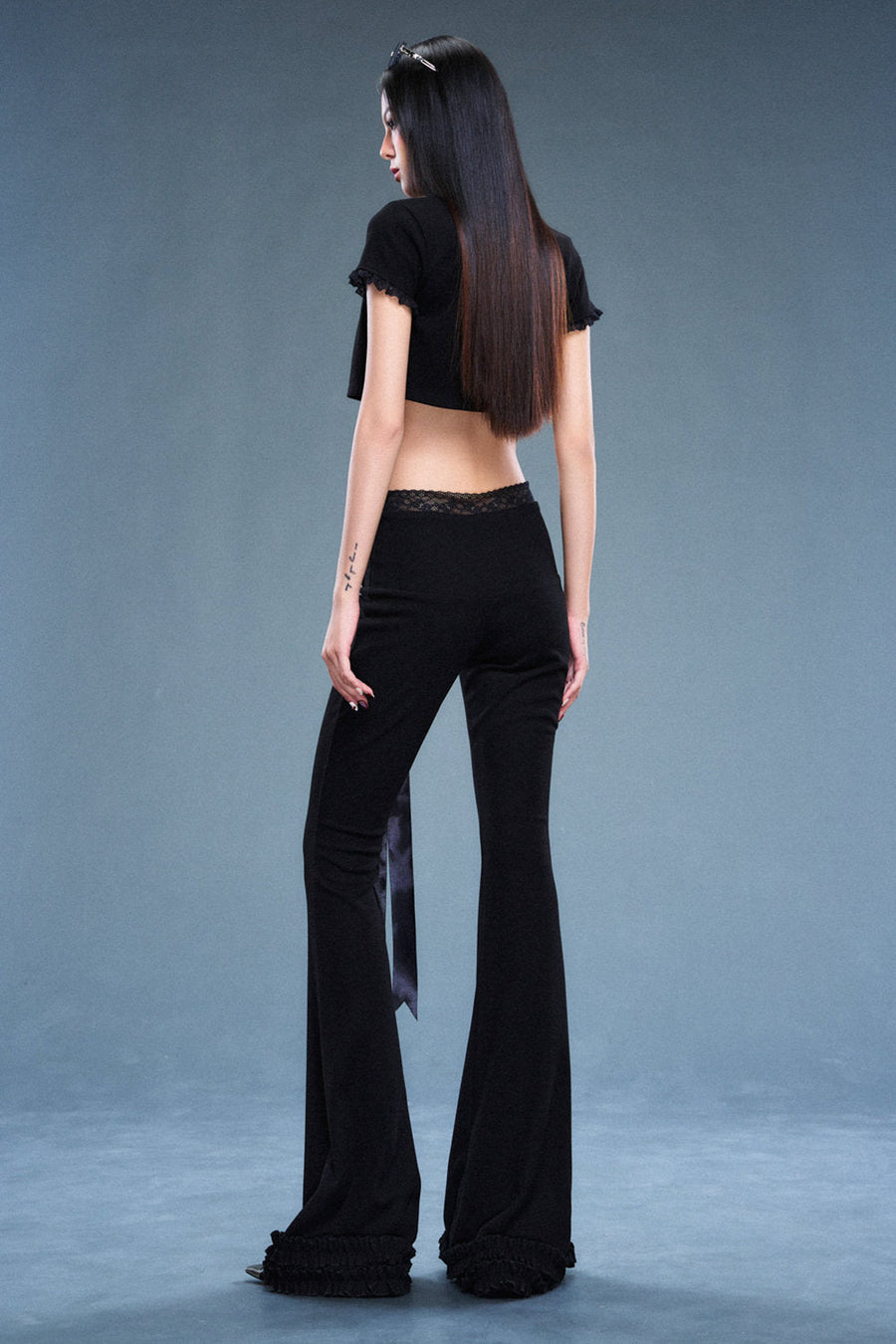 Nikita Straight Ruffle Pants 3
