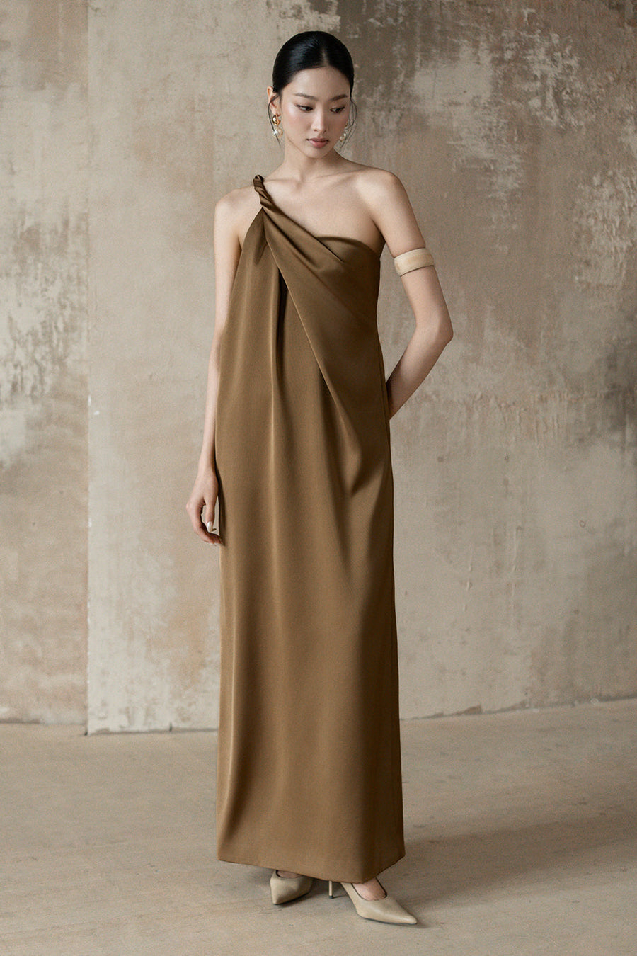 Nyvra One Shoulder Maxi Dress 1
