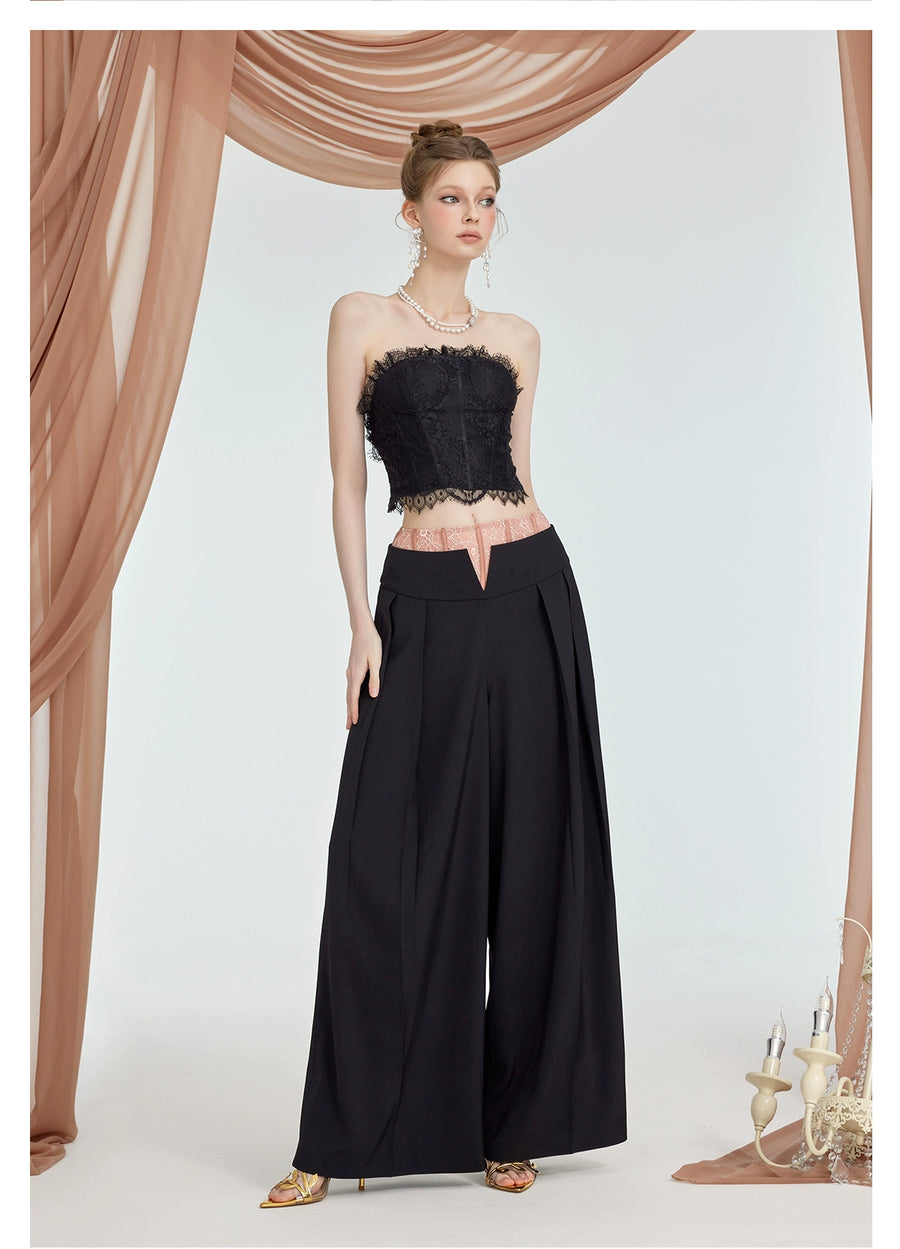 RESSALINA Naomi lace mesh fishbone backless corset for women s summer collection new outerwear strapless top tops RESSALINA