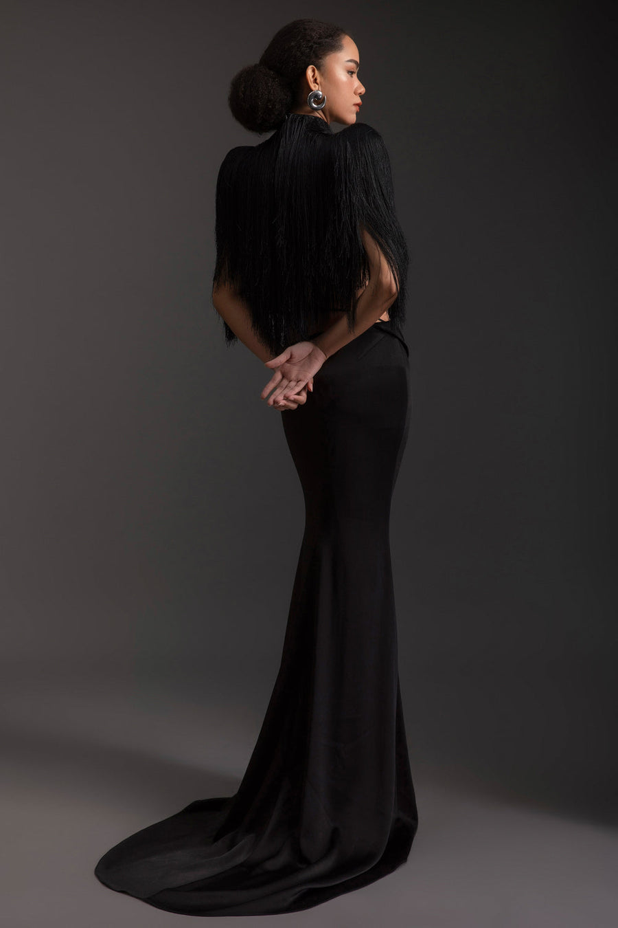Obsidian High Neck Fringe Set 3