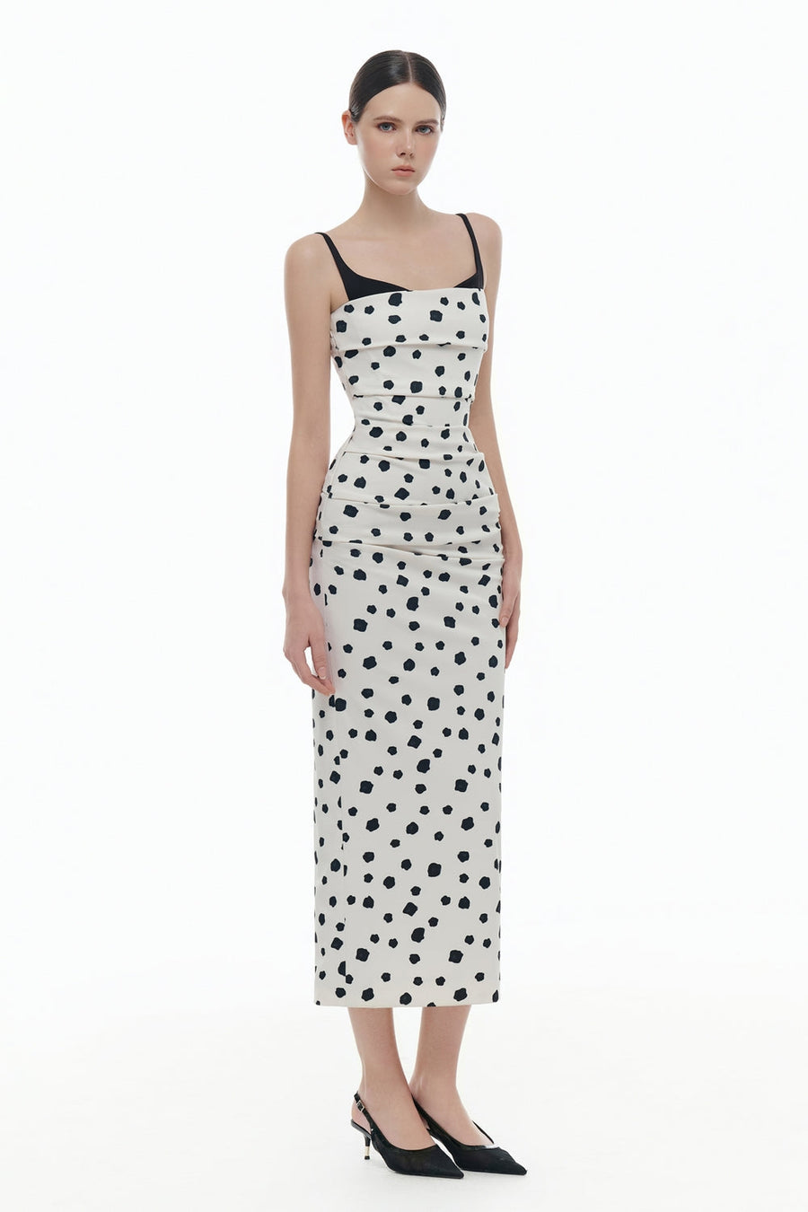 Ophelia Bodycon Draped Midi Dress 7