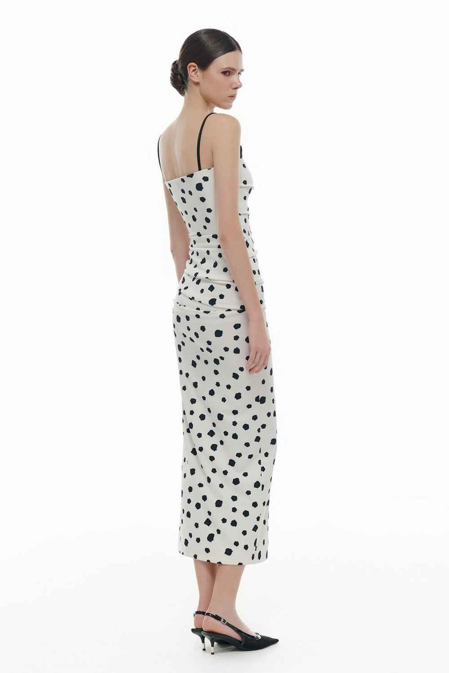 Ophelia Bodycon Draped Midi Dress