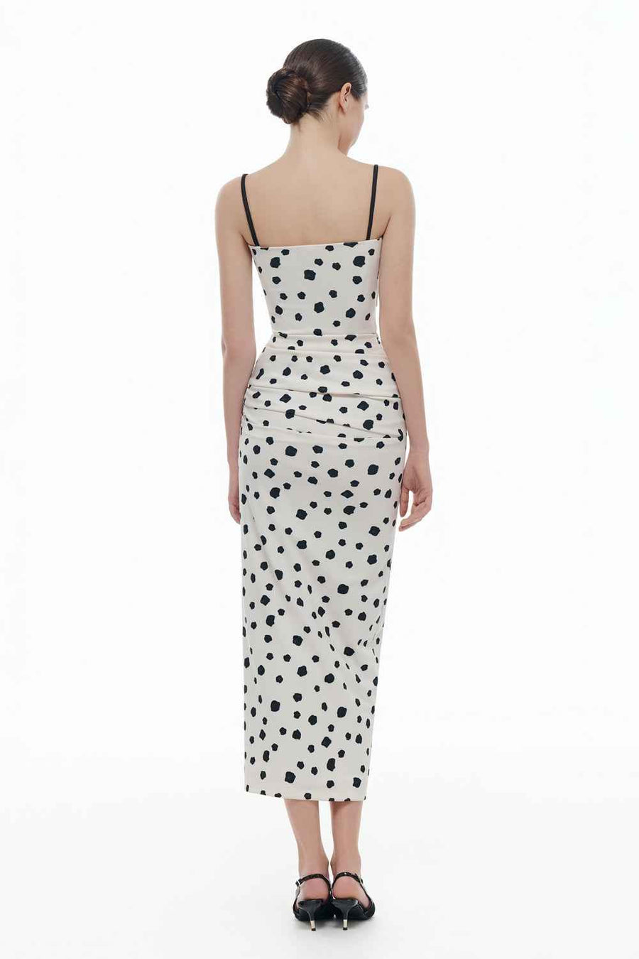 Ophelia Bodycon Draped Midi Dress