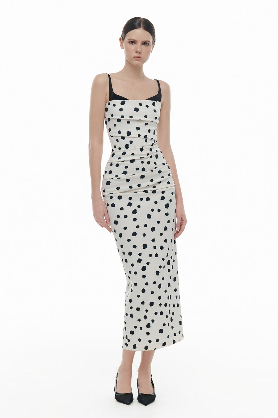 Ophelia Bodycon Draped Midi Dress 6