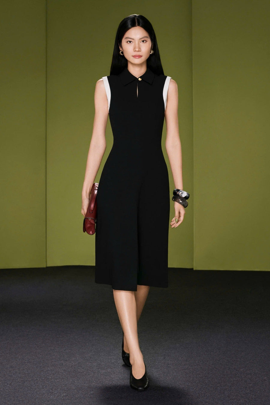 Ophéliane Collared Midi Dress 1