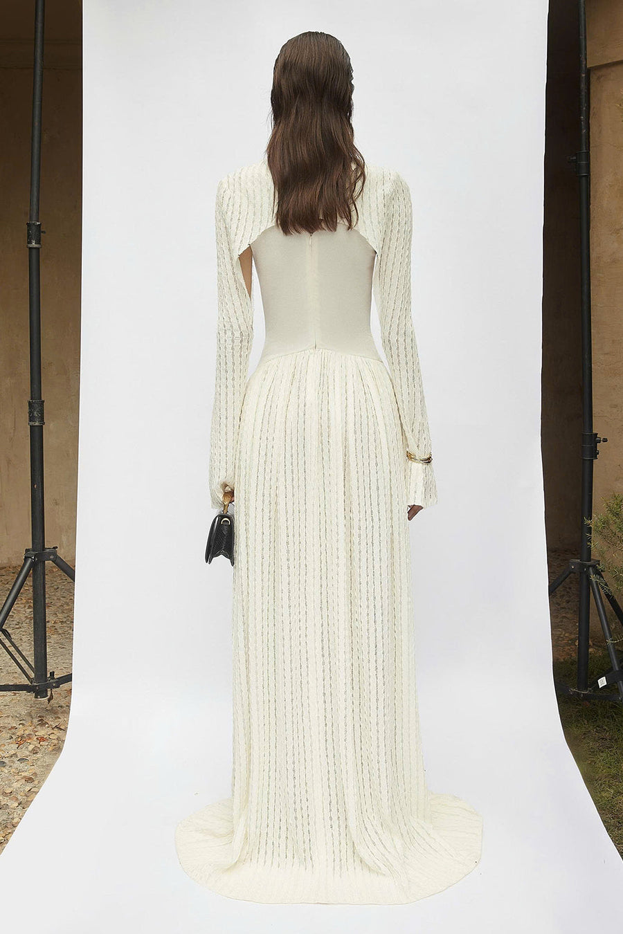 Prudence Keyhole Neck Knitted Maxi Dress 7