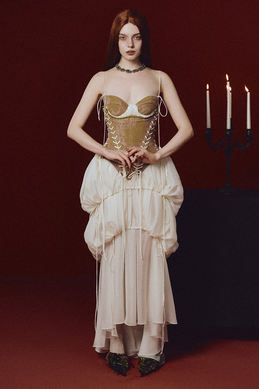 Queen Mab Bubble Gathering Maxi Dress 1