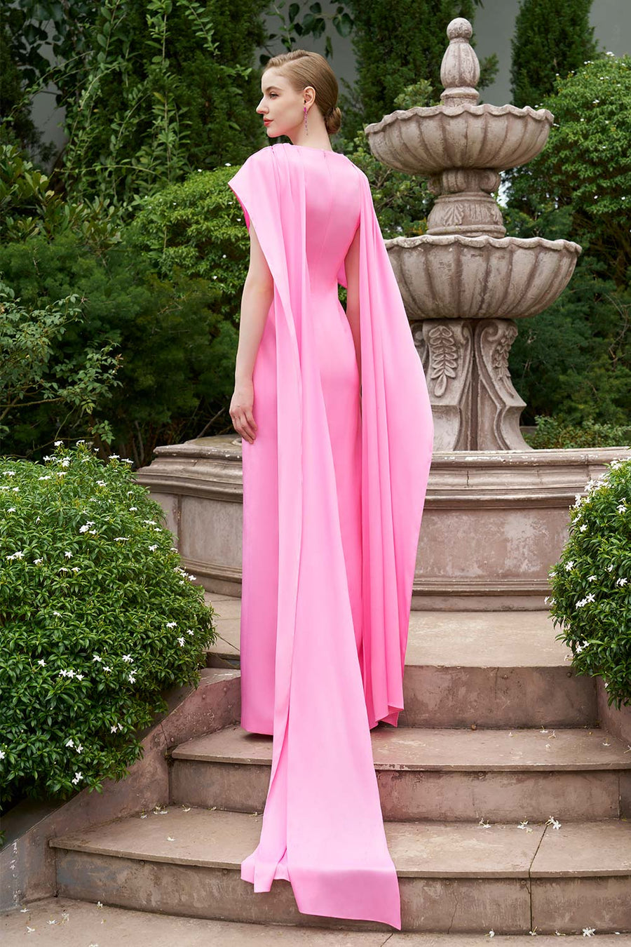 Kelly Sheath Cowl Neck Silk Floor Length Dress Gown Dress I.H.F Atelier