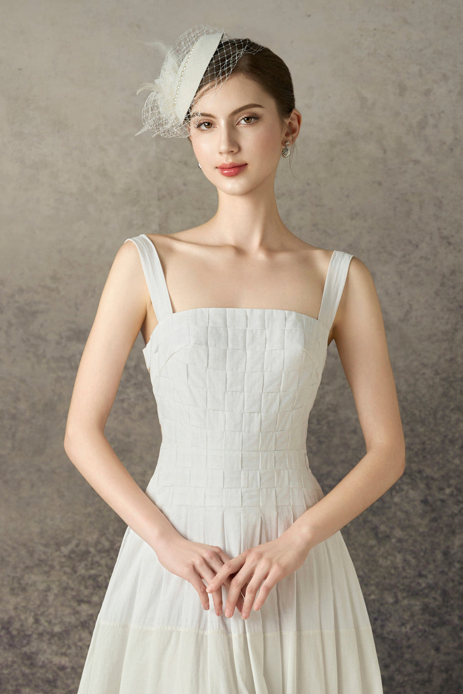 Althaea A-line Strappy Linen Calf Length Dress 2