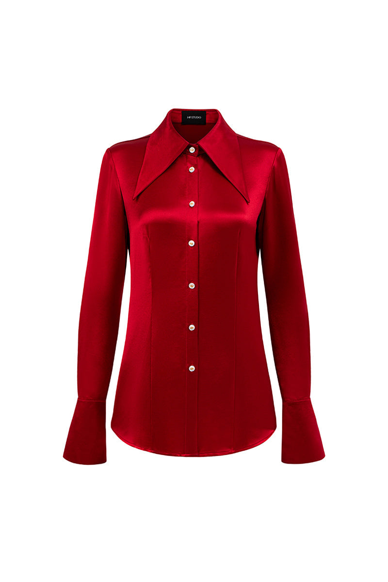 Raina Straight Rhinestone Shirt 15