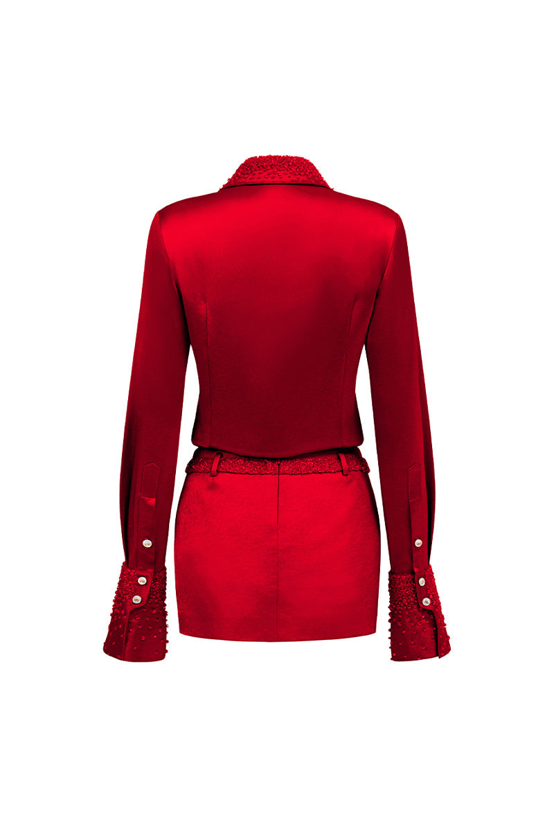 Raina Straight Rhinestone Shirt 18