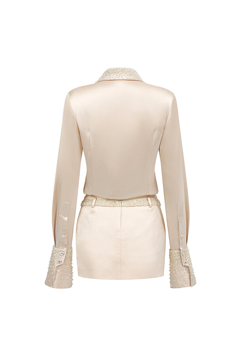 Raina Straight Rhinestone Shirt 8