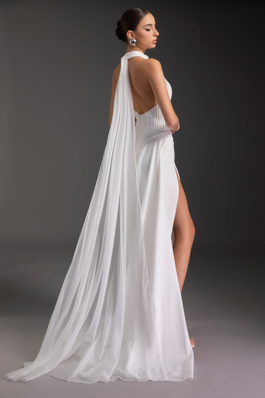 Remington Halter Neck Rhinestone Maxi Dress 4