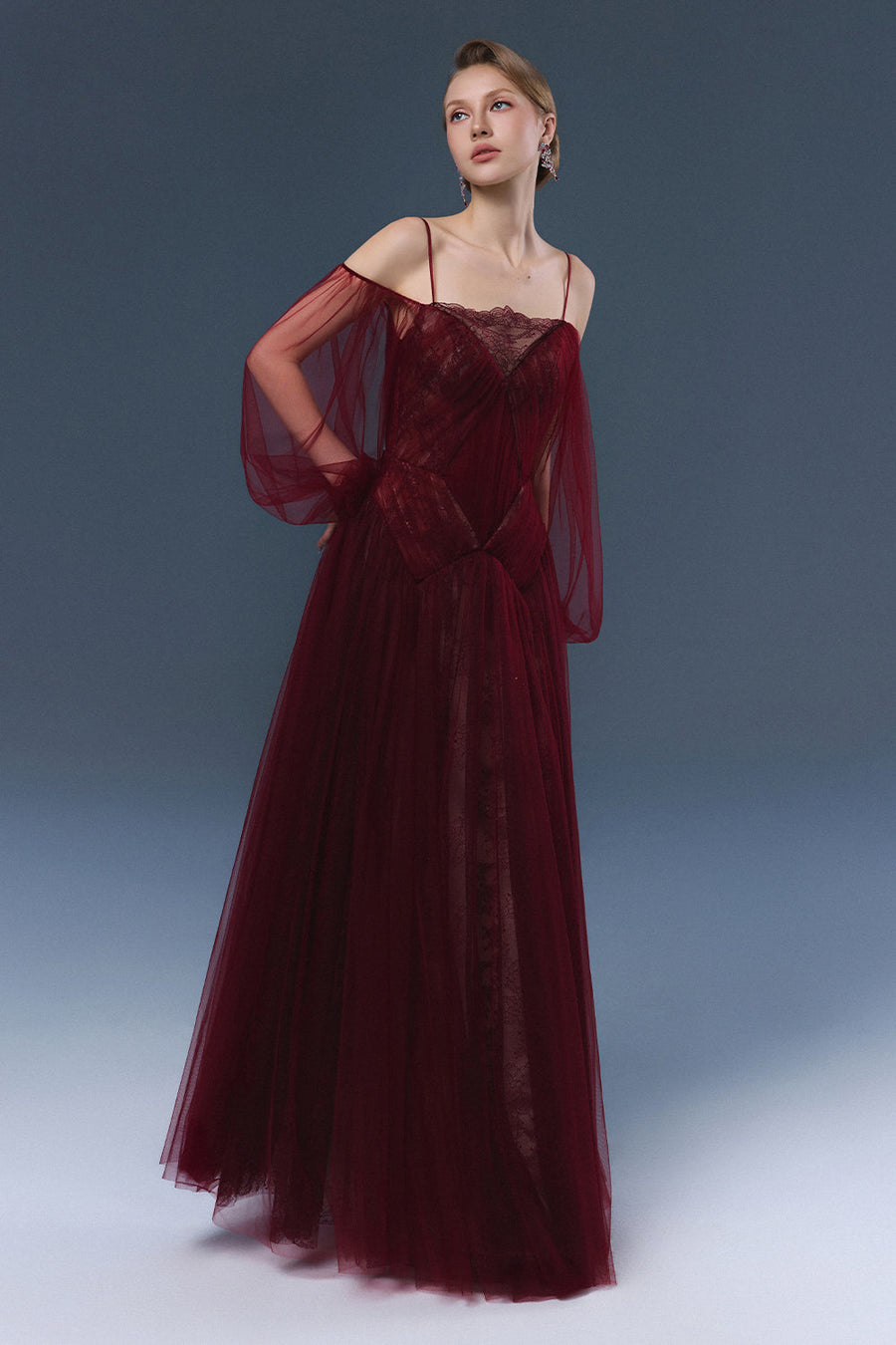 Rosalie Cold Shoulder Sleeve Maxi Dress 1