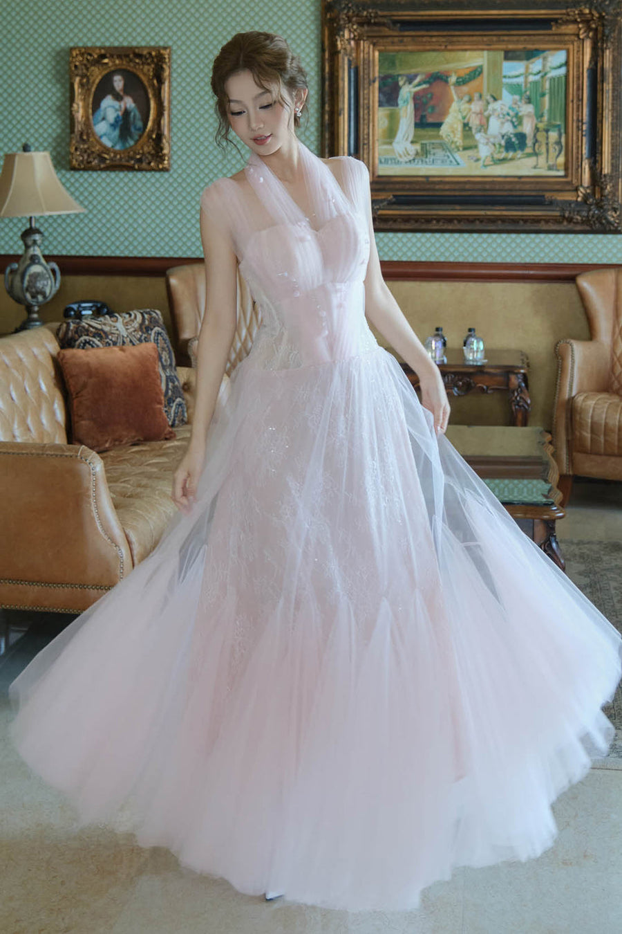 Rose Illusion Maxi Dress 3