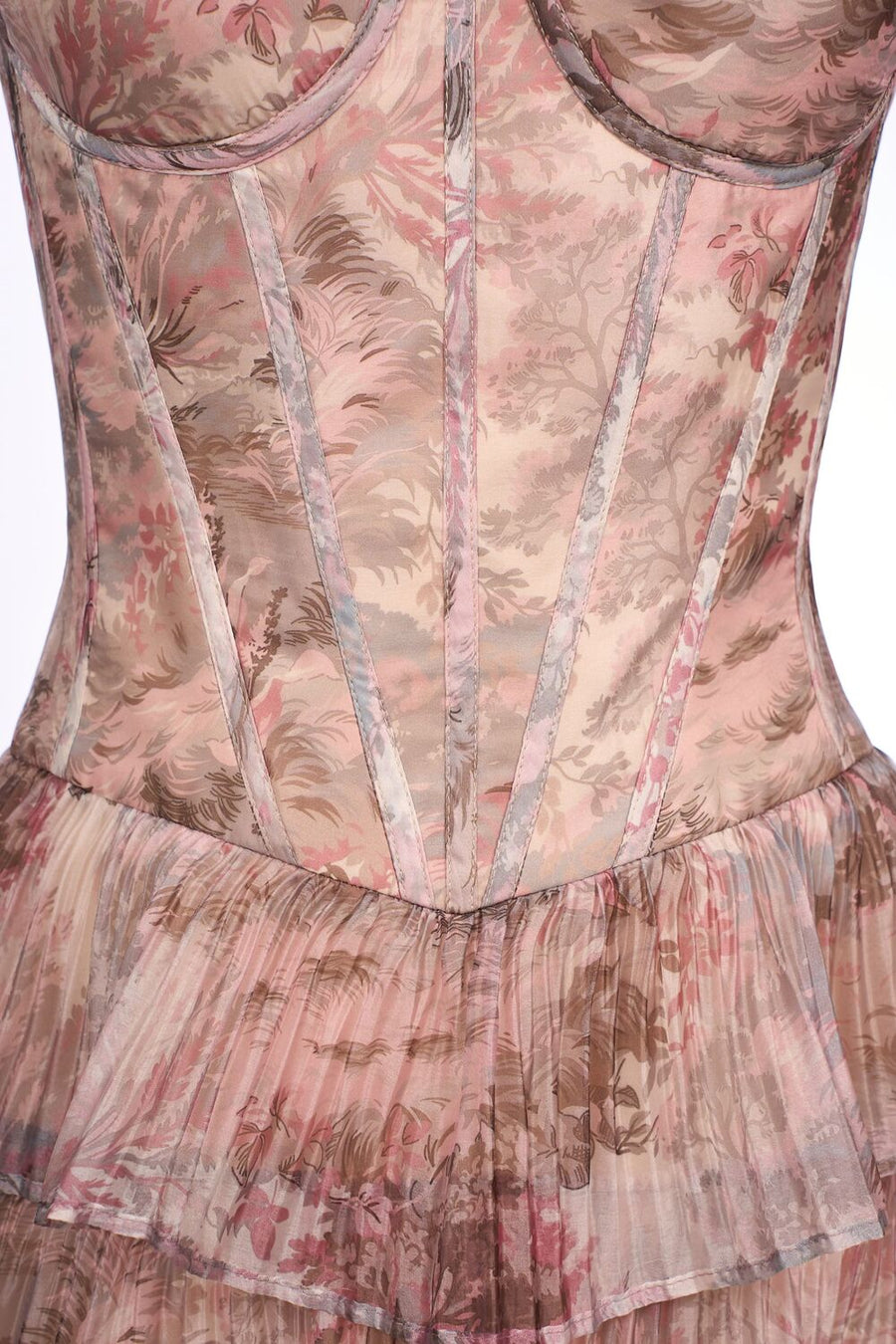 Avenel Sheath Tiered Chiffon Calf Length Set 7