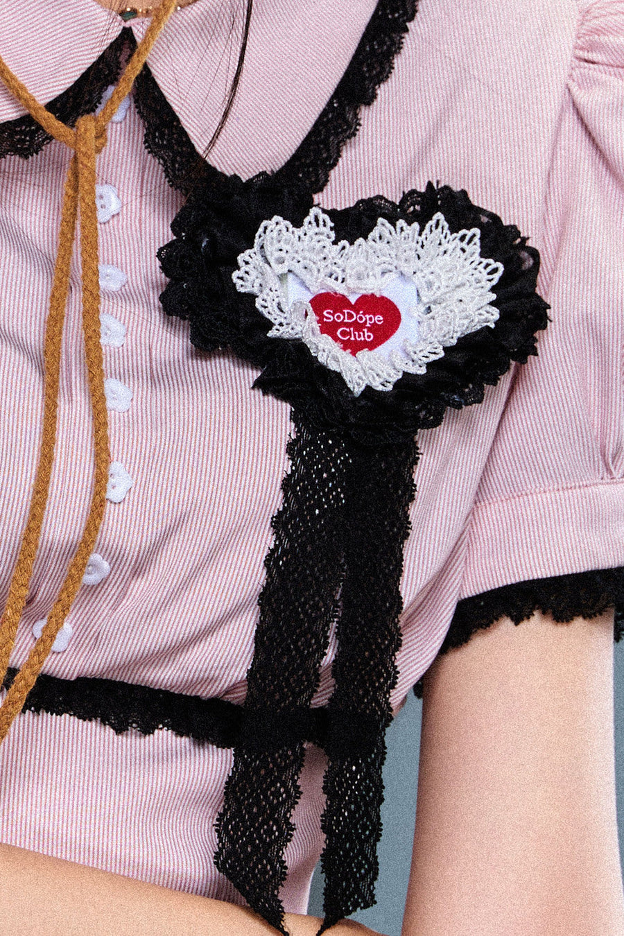 Heart Polyester Brooch 4
