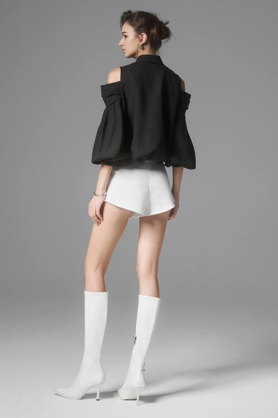 Valse Straight Basic Silk Blend Mini Shorts Shorts Arti Apparel