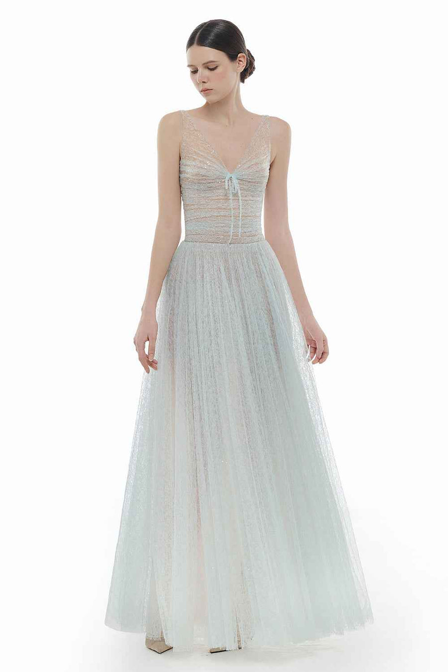 Selene V-Neck Sequin Maxi Dress