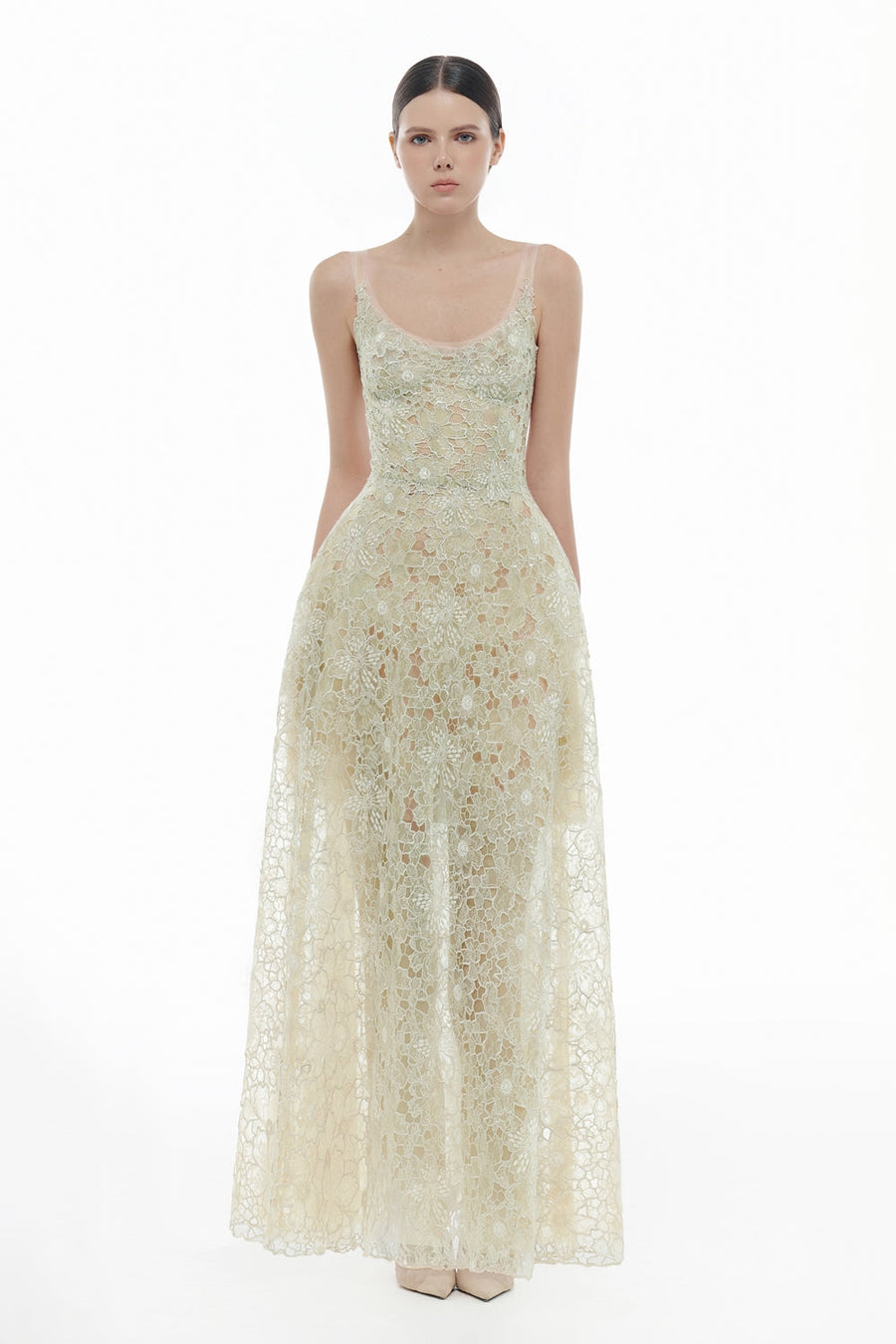 Seraphine Scoop Applique Maxi Dress 13