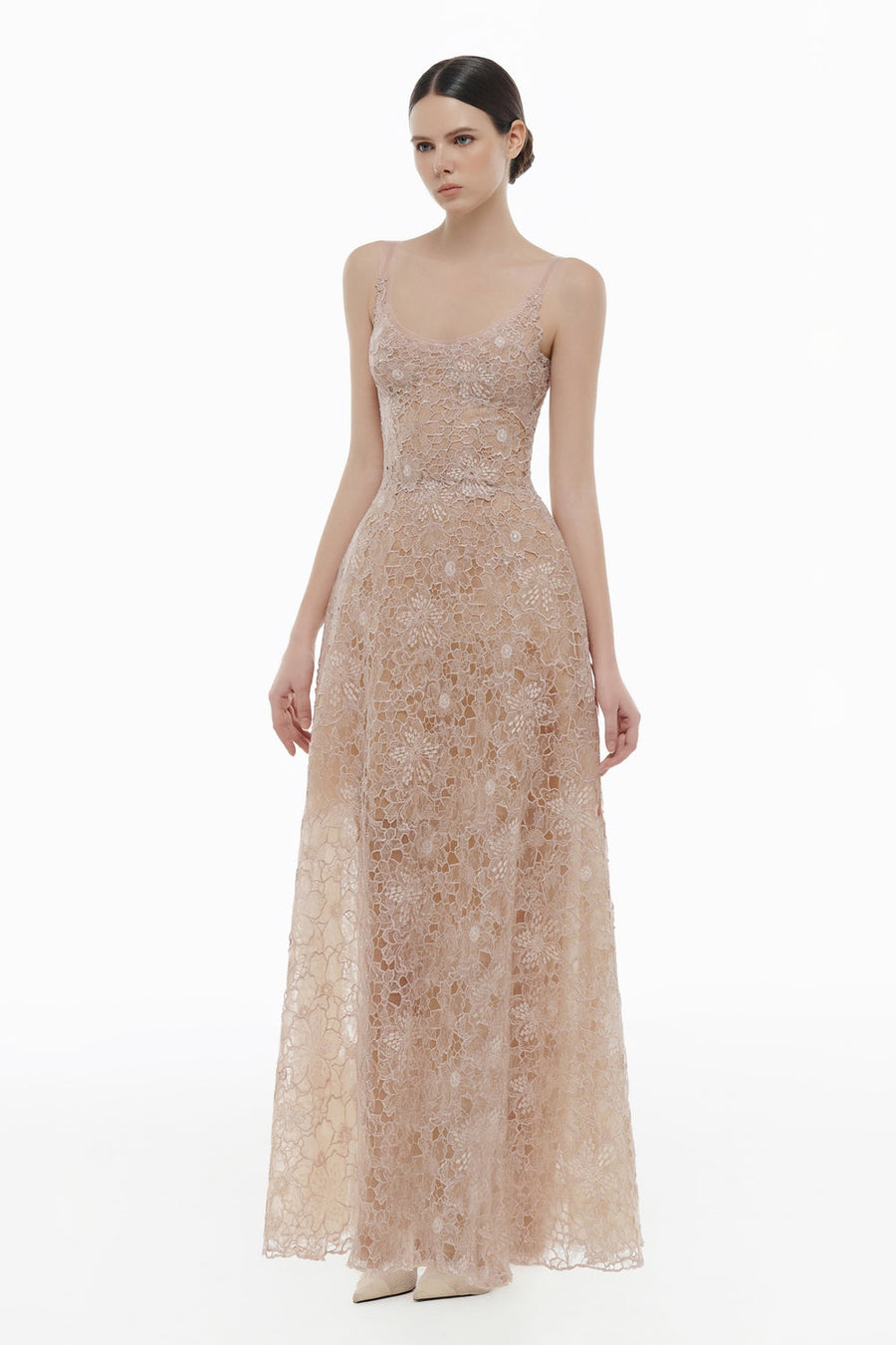 Seraphine Scoop Applique Maxi Dress 6