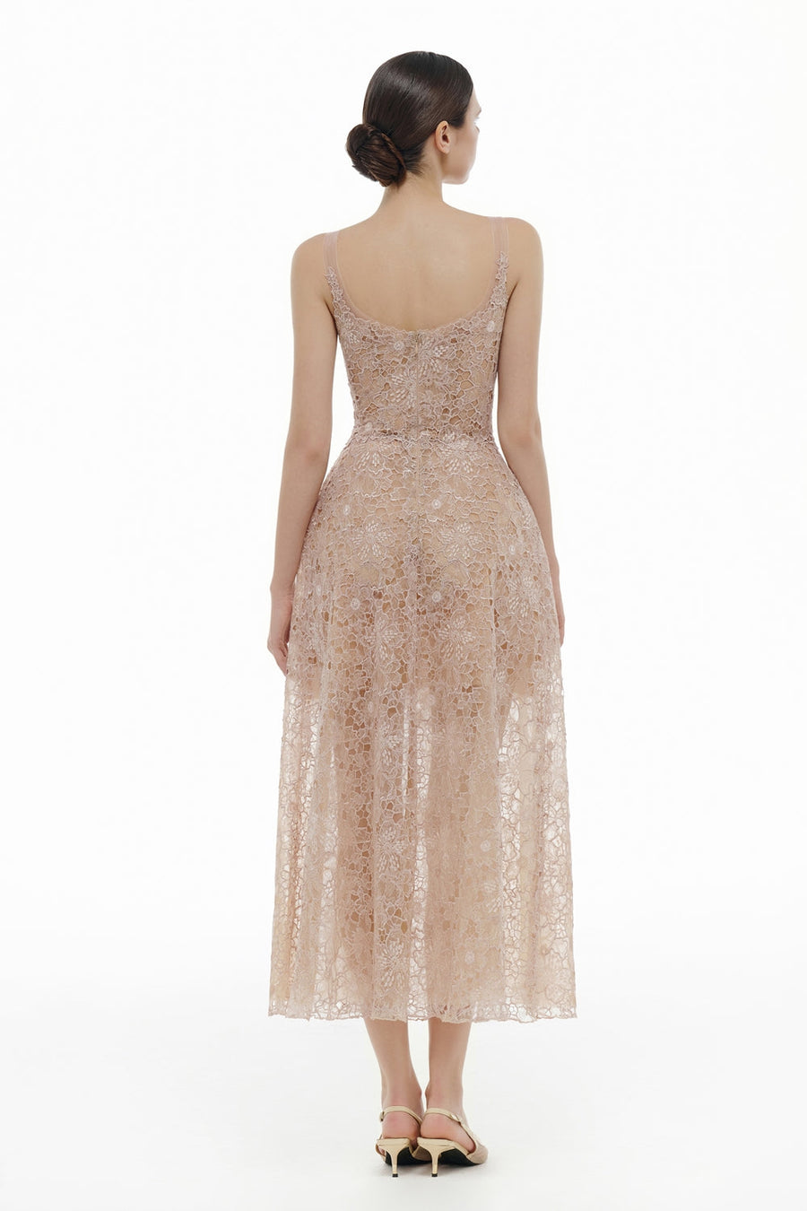 Seraphine Scoop Applique Maxi Dress 8