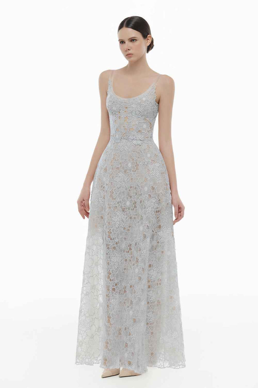 Seraphine Scoop Applique Maxi Dress
